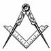 Masonic square and compass